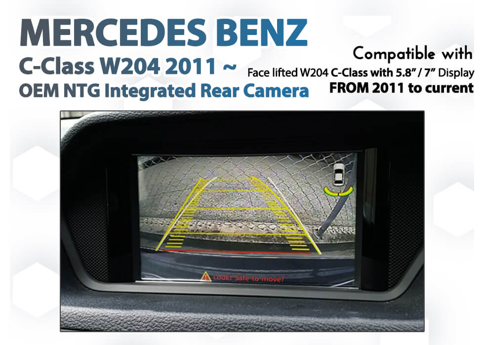 thumbnail image 2 of Audio Tech Direct Number Plate Reverse Camera For Mercedes C-Class (W204, S204, W205) & CL (C216) - Night Vision 2 of 5